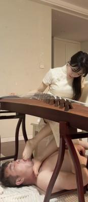 【爱秀套图】model~~筝仙琴月 弹筝调狗 YC-250415-2