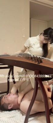 【爱秀套图】model~~筝仙琴月 弹筝调狗 YC-250415-2