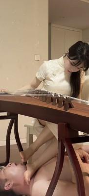 【爱秀套图】model~~筝仙琴月 弹筝调狗 YC-250415-2