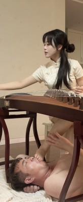 【爱秀套图】model~~筝仙琴月 弹筝调狗 YC-250415-2