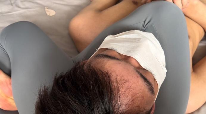 【爱秀套图】桃花姐姐瑜伽裤腿绞裸绞 ACYC-4484