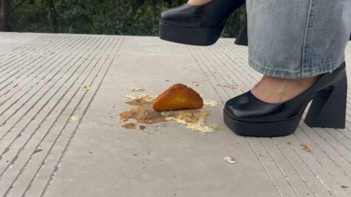 【爱秀套图】大美10cm高跟鞋踩蛋糕 YC-250424-2