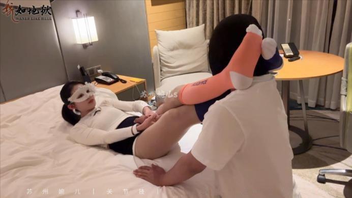 【爱秀套图】【婉儿原创】运动女孩关节技制服白衣男生 ACYC-4469