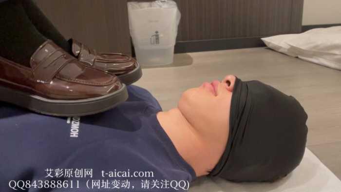 【爱秀套图】【静琪】黑色棉袜裸足窒息，棉袜塞嘴 JS250512~2