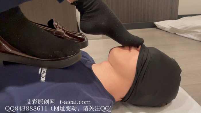 【爱秀套图】【静琪】黑色棉袜裸足窒息，棉袜塞嘴 JS250512~2