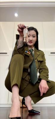 【爱秀套图】军统制服高跟鞋裸足审问 YC-250520-4