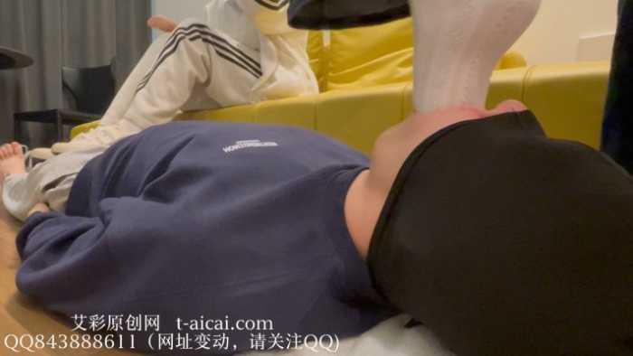 【爱秀套图】【静琪】学生双S白袜插嘴舔鞋踩裆 YC-250522-4