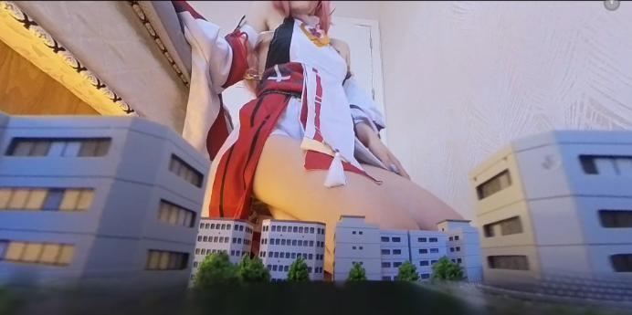 【爱秀套图】【GTS VR】八重神子&莫瑶的微缩城市接管2【4K】 JS250602~1