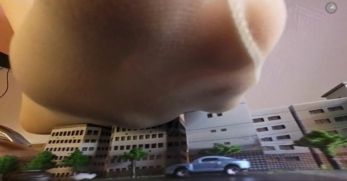 【爱秀套图】【GTS VR】莫瑶女神白丝华伦天奴踩踏微缩城市 巨大女神莫瑶微缩城市接管 JS250603~3