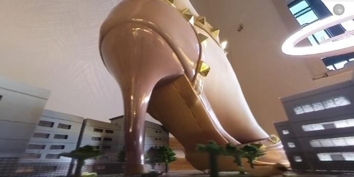 【爱秀套图】【GTS VR】莫瑶女神白丝华伦天奴踩踏微缩城市 巨大女神莫瑶微缩城市接管 JS250603~3