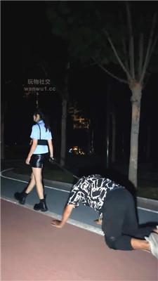 泡泡深夜户外狗链遛狗犬化 bf44287