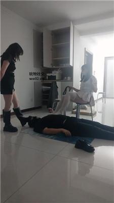 林十七双S-骑马狗爬/舔闻脏鞋白丝 JS241103-20