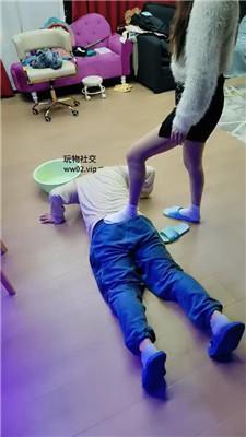 咩祖双S-原味白袜脚玩家奴/踢裆耳光 JS241101-17