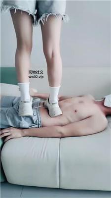 糟糕糕运动鞋白袜+黑丝高跟全体重踩踏 bf46257