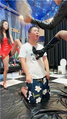 红焱双S-长靴高跟踢踹/强制抽耳光/舔拖鞋脏鞋底 bf46816