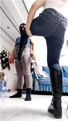 李老师骑狗背/长靴小白鞋玉足踩踏 bf46823