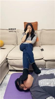 埋汰仔细品尝主人的黑棉袜 bf46783