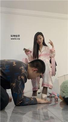 莫吉托睡前让狗跪舔丝袜玉足 bf46604