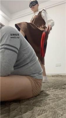 姗姗戒尺鞭打sp/白袜脚踩地毯 JS241116-20