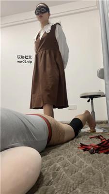 姗姗长裙学生主-白袜踩虐/鞭打sp JS241117-3