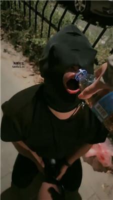 桃子老师户外-狗链遛狗犬化/长靴黑丝踩/脚下喂食 bf47023