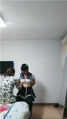 江阴朱老师五花大绑变装奴-胶带全包窒息/电击 JS241120-8