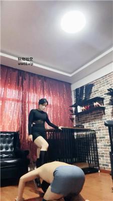 【爱秀套图】【冷颜】囚禁狗笼彻底犬化JS241118-16