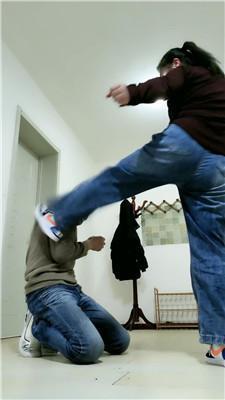 青竹鞋+手连环耳光抽懵 JS241118-34