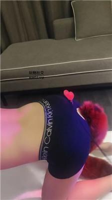 【爱秀套图】【米小糖】狗尾巴发骚/鞭打/黑丝高跟踩JS241118-36