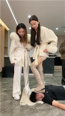 麋鹿银儿超颜值3S-踩头踢踹天花板-靴子小白鞋 bf47325