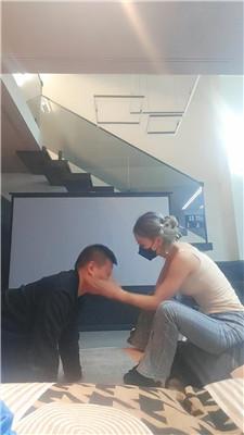 【爱秀套图】【诗琪】双奴踩踏-舔不好鞋袜就鞭打惩罚JS241122-41