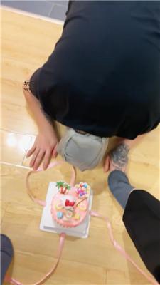 紫琳踩踏蛋糕喂食-给狗过不一样的生日 JS241126-12