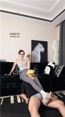 艾琳175腿夹窒息/健身后原味白袜辱/中指鄙视双视角版bf47433