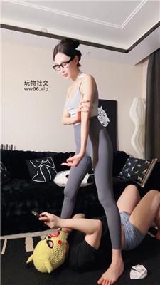 艾琳175腿夹窒息/健身后原味白袜辱/中指鄙视双视角版bf47433