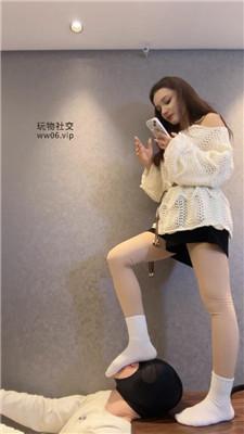 狗哥居高临下舔脏长靴/原味白袜 bf47607