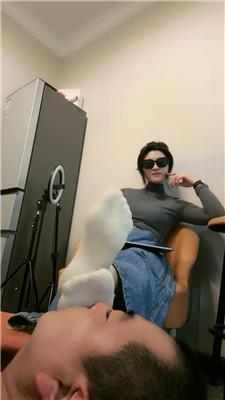 【爱秀套图】【蜜雪】近距离闻舔超臭棉袜裸足bf47846