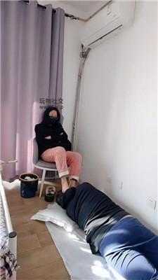 上海汤圆裸足踩虐/衣叉抽打 JS241130-2