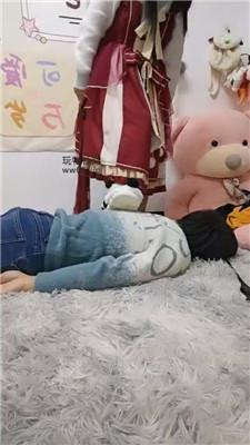 【爱秀套图】【广西木木sama】洛丽塔S-毛拖鞋全体重踩踏JS241203-22