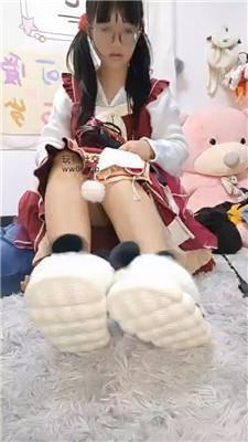 广西木木sama洛丽塔S-毛拖鞋全体重踩踏 JS241203-22