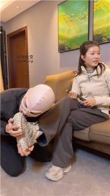 伊未老爹鞋白袜踢裆踩踏/白袜脚捂脸 bf48105