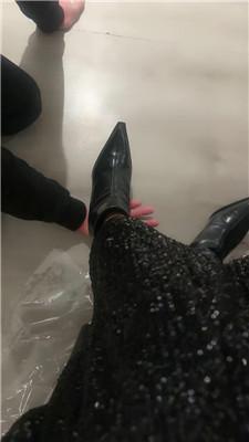 林晚晚空姐S-高跟短靴黑丝虐乘客狗 JS241210-8