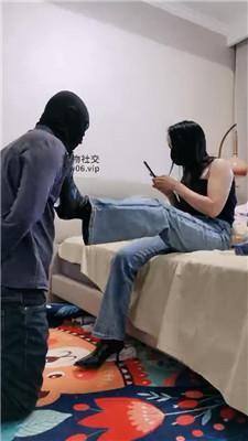 阿雅牛仔裤坐脸窒息/短靴黑丝踩 JS241208-66