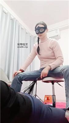 姗姗黑棉袜踩踏/鞭打虐乳 JS241208-64