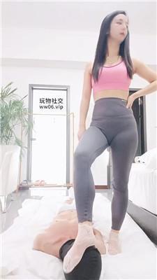 伊柔反绑-镂空白袜踩/瑜伽裤坐脸/转胯 bf47923