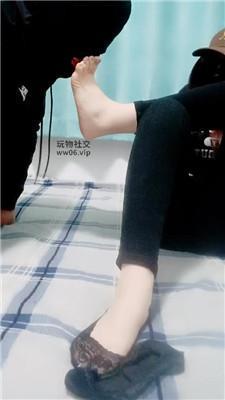 樊儿原味船袜玉足舔闻/踩踏坐脸 JS241208-5