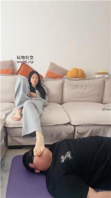 埋汰骑马玉足踩虐废物奴 JS241207-6