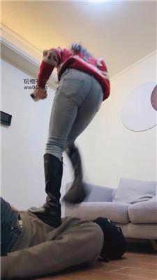 妮蔻长靴踩踏踢踹/强制闻白船袜/毁容式踩脸 bf48317