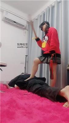 阿霞戒尺鞭子虐打/高跟肉丝踩 JS241216-20
