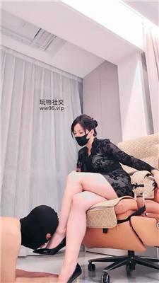 【爱秀套图】【冷颜】挑高跟诱惑/裸足狂舔/深喉JS241214-5