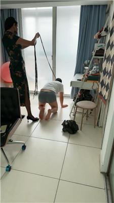 苒溪牵着狗链强迫做家务 JS241213-31